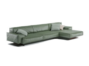Sala L con Chaise Longue - God Pandora<br>♉︎ Piel Auténtica 100%<br>ó ֍ Piel Recuperada